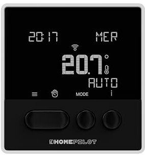 Home Pilot - Thermostat connecté Classic avec récepteur pour la Commande de Votre Chauffage. Programmation | Economies d'énergie | Commande vocale - 8130001
