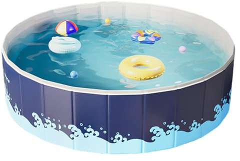 Piscine portable pliable | Non gonflable | Outil de bain portable peu encombrant | Design pliable | Résistant | 90 cm | Pour adultes