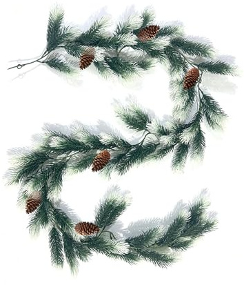 Weihnachtsgirlanden, 2m Weihnachten Tannenzapfen Girlande Dekorationen Künstliche Girlanden Weihnachtsgirlande Mit Tannenzapfen, für Weihnachtsdekoration Und Handgemachte Kreation（Mit Kiefernkegeln）