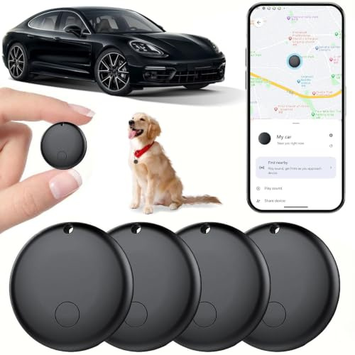 Mini-GPS-spårare för fordon, dold lokaliseringsenhet för fordon, fordonsspårare utan abonnemang, kompatibel med Find My, smart etikett med ljud för barn, nycklar, hundar, bagage, väskor (An