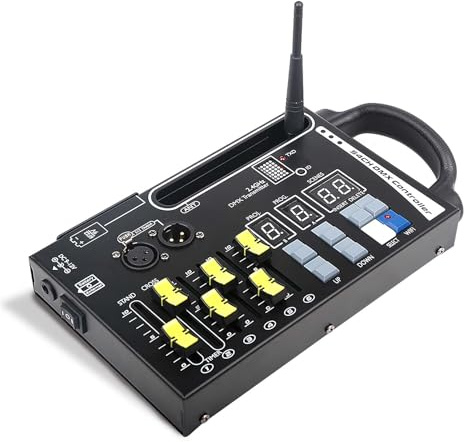 DMX512 Lichtkonsole, 54-Kanal-DMX-Controller für DJ-Lichtanlagen, kompatibel mit 2,4-GHz-DMX-Funkempfängern