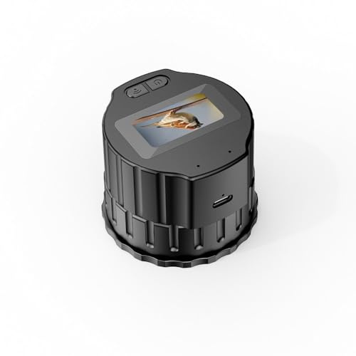 Lawnoval Teleskop Kamera Okular mit 1,5 Zoll Bildschirm und 1080P FHD Videoaufnahme für 28 mm bis 50 mm Fernglas & Teleskop, Schwarz