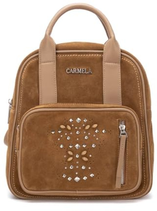 Carmela - Rucksack Damen Kamel - Modernes und praktisches Design - Ideal für jede Gelegenheit - Modell 18620602
