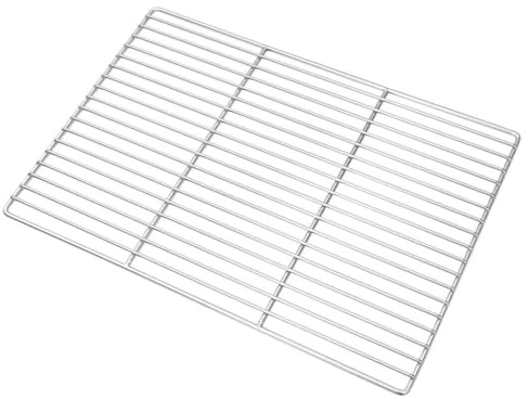 Generico Griglia Argento 50 x 35 cm Acciaio Inossidabile