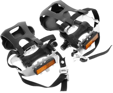 ARTSEWPLY Pédales de Vélo Antidérapantes pour Vélo de Route et VTT Paire de Pédales Solide avec Cale-Pieds Compatibles Fitness et Cyclisme Extérieur Polyvalents pour Cyclistes Adultes