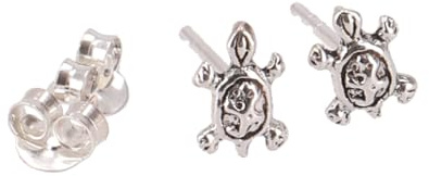 Ohrstecker Silberohrstecker Kinderohrringe für Kinder, Schildkröte 3