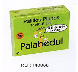 Palillo plano de toda la vida 20 cajas de 600 palillos cada una