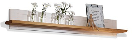 BORNHOLM Wandboard, Material Massivholz, Kiefer weiss/eichefarbig