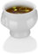 HENDI Ciotola, tazza, terrina, con testa di leone, per colazione, zuppe, cereali, dessert, frutta, adatta a lavastoviglie e microonde, 1L, ø175x(H)120mm, leggera, porcellana bianca