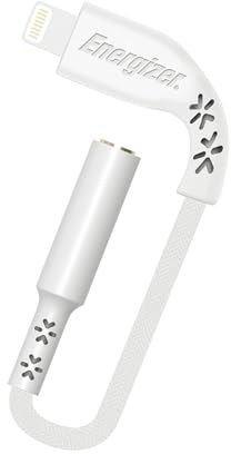 Energizer - Adaptateur Audio Aux Femelle Jack 3.5mm vers Lightning pour Produits Apple Version Hors Europe - Garantie à Vie