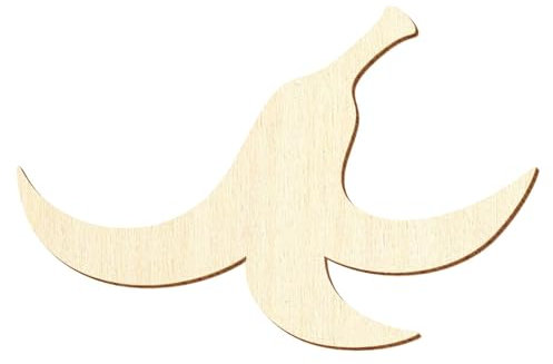 Lot de 25 bols à bananes en bois - Découpe décorative de 3 à 50 cm - Taille : 12 cm