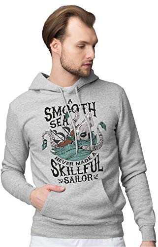 BLAK TEE Herren Vintage Squid The Sea Monster Kapuzenpullover