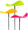 Cazador-del-sol ® - das Original | Lucy - Medio | 3 Stück | geschwungener Sonnenfänger kunterbunt | Durchmesser 15 cm | Höhe 120 cm