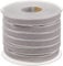POFET 20 Yard 10mm breite Samtbandrolle,Zierband Zierborte Borte Band für Basteldekoration Hochzeit Party Geburtstag Geschenke - Grau