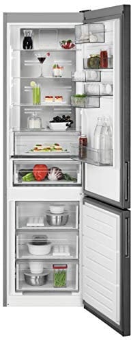 AEG RCB736E5MB Frigocongelatore Twintech Combinati, Capienza 266 l, Altezza 2010 mm, Nero Opaco