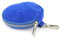 modamoda de P10 / P08 Damen Leder Rauleder Geldbörse Münzgeldbörse Taschenanhänger ø 11,5 cm handmade in Italy, Farbe:Royalblau
