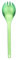 Snow Peak Ultralight Titanium Spork, Green,40 x 165mm