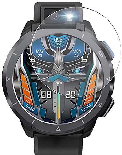 Vaxson 3-Pack Tempered Glass Screen Protector, compatible with KOSPET Optimus 2 Smart Watch smartwatch, Film Protectors 9H Protective Guard [NOT Case Cover ]