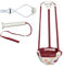 perfectshow Baby Door Jumper Durable Portable Door Swing Bu.mper J.umper Exerciser with Adjustable Strap for Toddlers Infants 6 Months to 2 Years Old (Red)