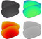 EZReplace Ersatzgläser für Oakley Jupiter Squared OO9135 Sonnenbrillen (polarisierte Gläser) - Passend für Oakley Jupiter Squared Rahmen (Kohlenschwarz+Frühlingsgrün+Feuerrot+Metall Silber)