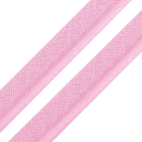 5m Paspelband Stoffband Nähkante Paspelschnur zum Nähen 10mm breit Farbwahl, Größe:10mm, Farbe:rosa