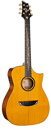 Cort LUXE II Frank Gambale Signature Elektroakustische Gitarre, naturfarben glänzend (+ Tasche)