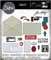 Sizzix Sizzx Thinlits Stanzschablonen 48PK Postale von Tim Holtz | 665927 | Kapitel 3 2022, Kunststoff Papier, Multicolour, One Size