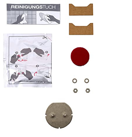 Keuco Klebeset Typ 7 für Reva Seifenspender, Glashalter und Bürstengarnitur | Set zum Kleben, ohne Bohren