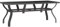 vidaXL Gartentisch Terrassentisch Tisch Esstisch Balkontisch Partytisch Glastisch Garten Gartenmöbel Grau Schwarz 180x80x70cm Stahl Glas