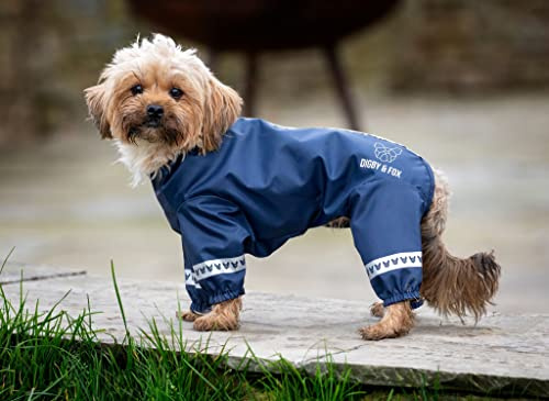 Shires Digby & Fox Cover-All Dog Coat - Navy Blue
