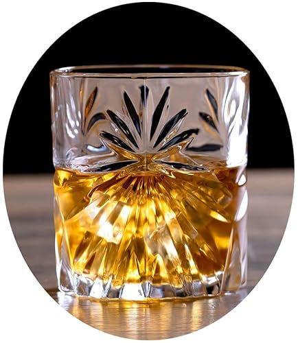 Topkapi elite Whisky Glas D.O.F. Tumbler Oasis, bleifreies Kristallglas, Höhe 9,2 cm, 320 ml, 6 Stück