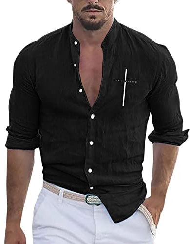 Generic Automne Revers Chemises Hommes à Manches Longues Personnalité Dégradé Couleur Impression à Carreaux Boutons Classiques Grande Taille Chemise Mince Pas Cher
