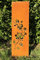 D&L Lasertec Brise-vue pour jardin - En métal patiné - 160 x 50 cm - Motif roses - Décoration de jardin - Avec ancrage au sol