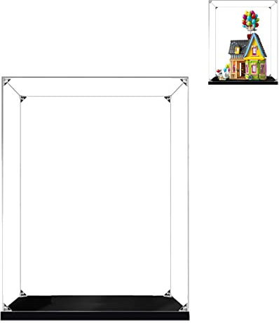 Hosdiy Teca Vetrina - Trasparente in Acrilico Vetrina Espositiva per (Pixar Casa di Up) Modello - Compatibile con Lego-43217 (Solo Vetrina, Senza Modello)