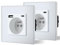 BSEED Prise USB C 2 Paquets, Prise Murale en Verre avec USB et 1 Type C alternatif Multiprise Murale avec USB 2.1A 16 Amp 240V 86mm Blanc