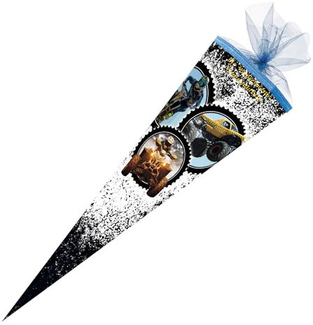 Schultüte mit Gravur / Zuckertüte / 85cm / eckig / Racing Moto X-treme