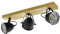 EGLO Deckenlampe Gatebeck, 3 flammige Deckenleuchte Vintage, Industrial, Retro, Deckenstrahler aus Stahl in Schwarz und Holz in Natur, Wohnzimmerlampe, E14 Fassung, FSC zertifiziert