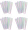 PRIZOM 80 Stück 59 cm x 57 cm Cellophan-Verpackungspapier, schillernde Folie, Geschenkverpackung, Geschenkverpackung, Regenbogen