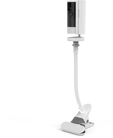 HOLACA Cliphalterung Kompatibel mit Innenkamera (Indoor Camera 2. Gen.) Und Pan-Tilt Indoor Cam, 360° Verstellbare, Robuste Innenhalterung (Cliphalterung, Weiß)