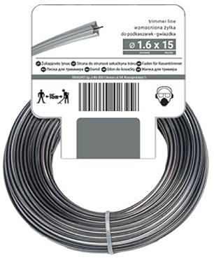 Filo per tagliaerba a forma di stella, 2,0 mm x 50 m