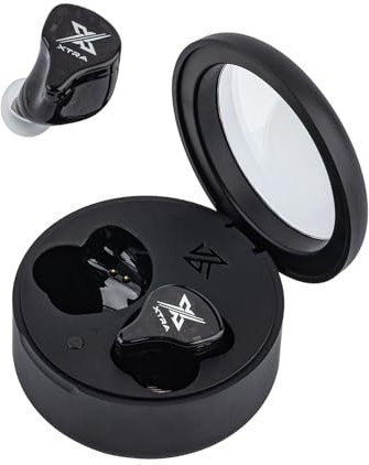Linsoul KZ Xtra - Auriculares intrauditivos inalámbricos Bluetooth 5.4, controlador DD de 10 mm, IEM, auriculares para juegos, auriculares deportivos, micrófono integrado CVC HD con cancelación de