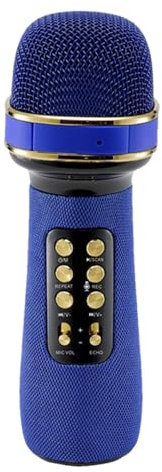 Microphone for Singing Microphone, Portable Cordless Mic Speaker Microphone Wireless, Wireless Singing Microphone Wireless Microphone, Voice Recorder Microphone Karaoke Microphones ABS for Family