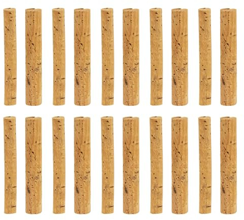 ZIDDAR 20 Teile/Paket Süßwasser Angeln Float Stick Set Praktische Holz Kork Stange In 6mm Und 8mm Weichen Kork Angeln Float Stange