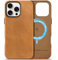 SHIELDON Genuine Leather Case for iPhone 16 Pro Max, [Magnetic Wireless Charging][Non-Slip][Anti-Scratch][Slim Fit] Shockproof Phone Cover Compatible with iPhone 16 Pro Max - Retro Light Brown