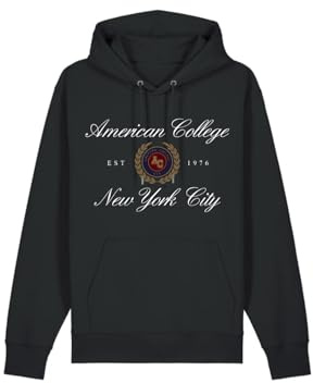 AMERICAN COLLEGE USA Unisex Kinder Sweatshirt Kapuzenpullover Kinder Junge Mädchen Sweatshirt (1er Pack)