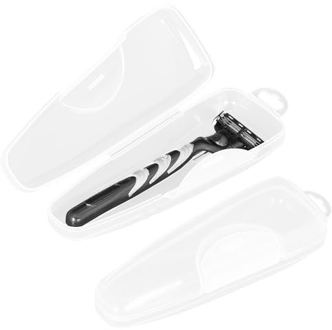 2 Stück Rasierer Etui,Rasierhobel Etui,Transparentes Rasierer-Schutzhülle,Reiseetui Für Rasierer,Rasierer Aufbewahrungsbox,Wasser Und Staubdicht Leicht Zu Tragen,Für Reisen Geschäftsreisen Und Alltag