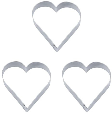 Städter Herz ø 18,0/3,0 cm hoch, Weißblech, Silber, 18 x 18 x 3 cm (Packung mit 3)