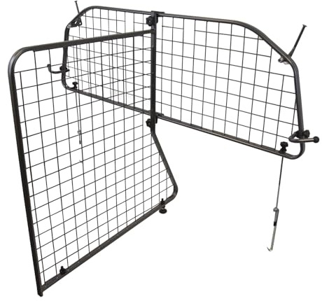 Travall Dog Guard & Divider Bundle Compatible Land Rover Defender Estate (2020-) | Vehicle Specific Boot Guard & Luggage Barrier Load Separator Heavy Duty Powder Coated Steel Pet Barrier