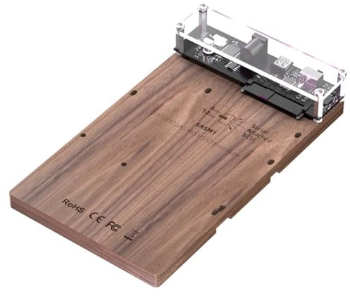 XUJIAN Carcasa para Disco Duro Externo SAS de 2,5/3,5 Pulgadas para Disco Duro SAS SATA HDD SSD, Estación de Acoplamiento para Disco Duro SATA A USB 3.0, Enchufe de la UE