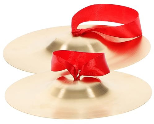 WESIEVYA Platillos De Dedo De Cobre Para Danza Del Vientre Instrumento Musical y Duradero Para Niño Niña y Entretenimiento Familiar Cuerda De Color Aleatorio Para Música y Actuaciones